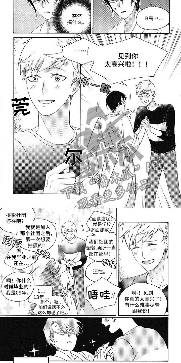 按下快门的瞬间幸福就在我身边漫画,第8章：太无语了5图
