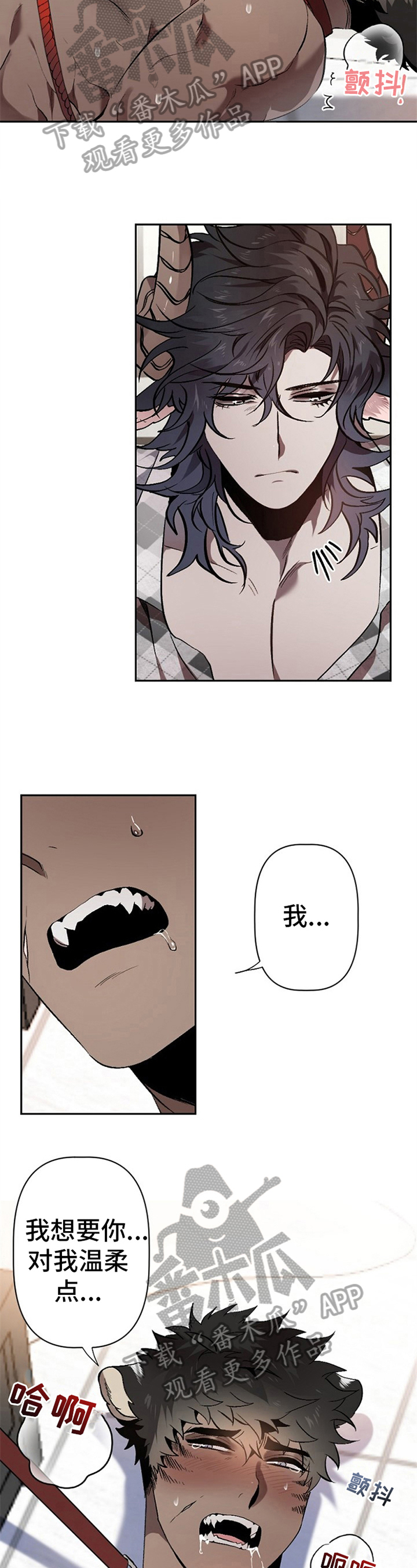 糟糕的夜吻漫画免费未删减在线观看漫画,第14章：草食动物的逆袭：逗玩3图