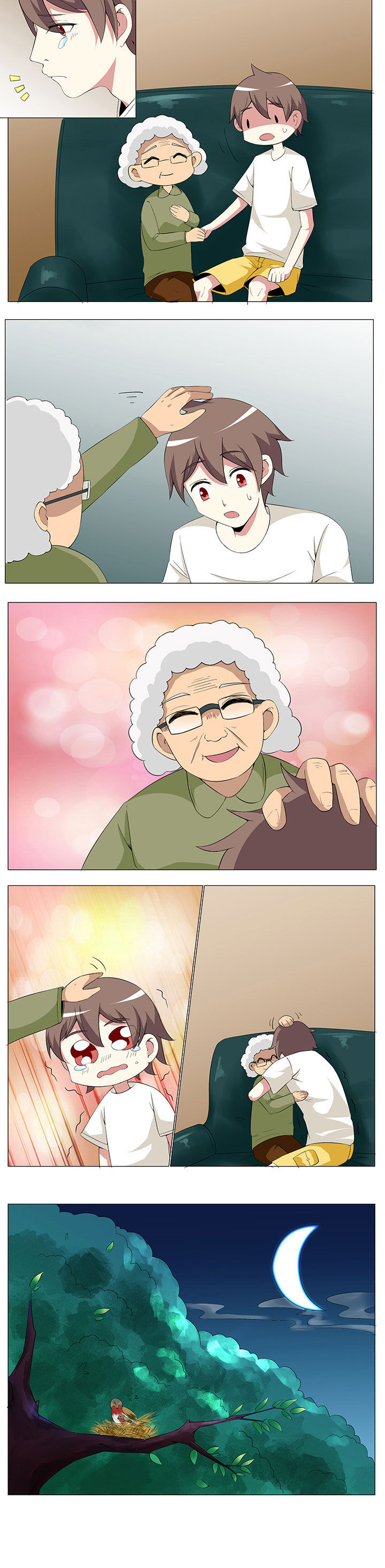 一只鬼提着塑料袋在水上跑表情包漫画,第53章：2图