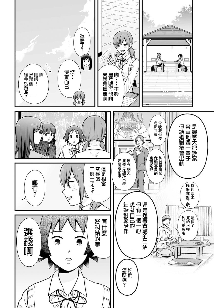 女高中生的虚度日常怎么样漫画,第103话 二选一4图