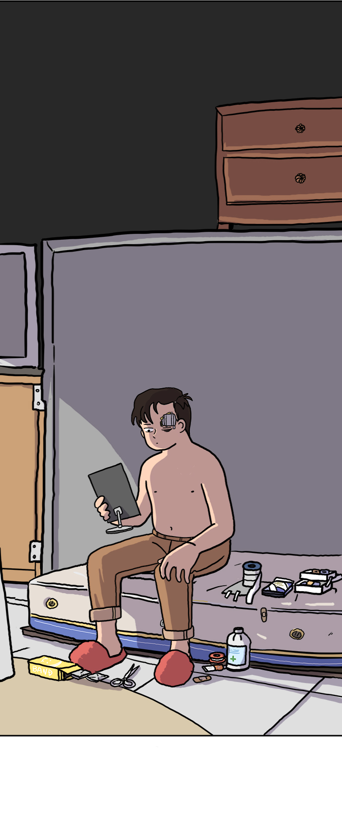 末日避难所游戏漫画,[第3话] 伤心与压力2图