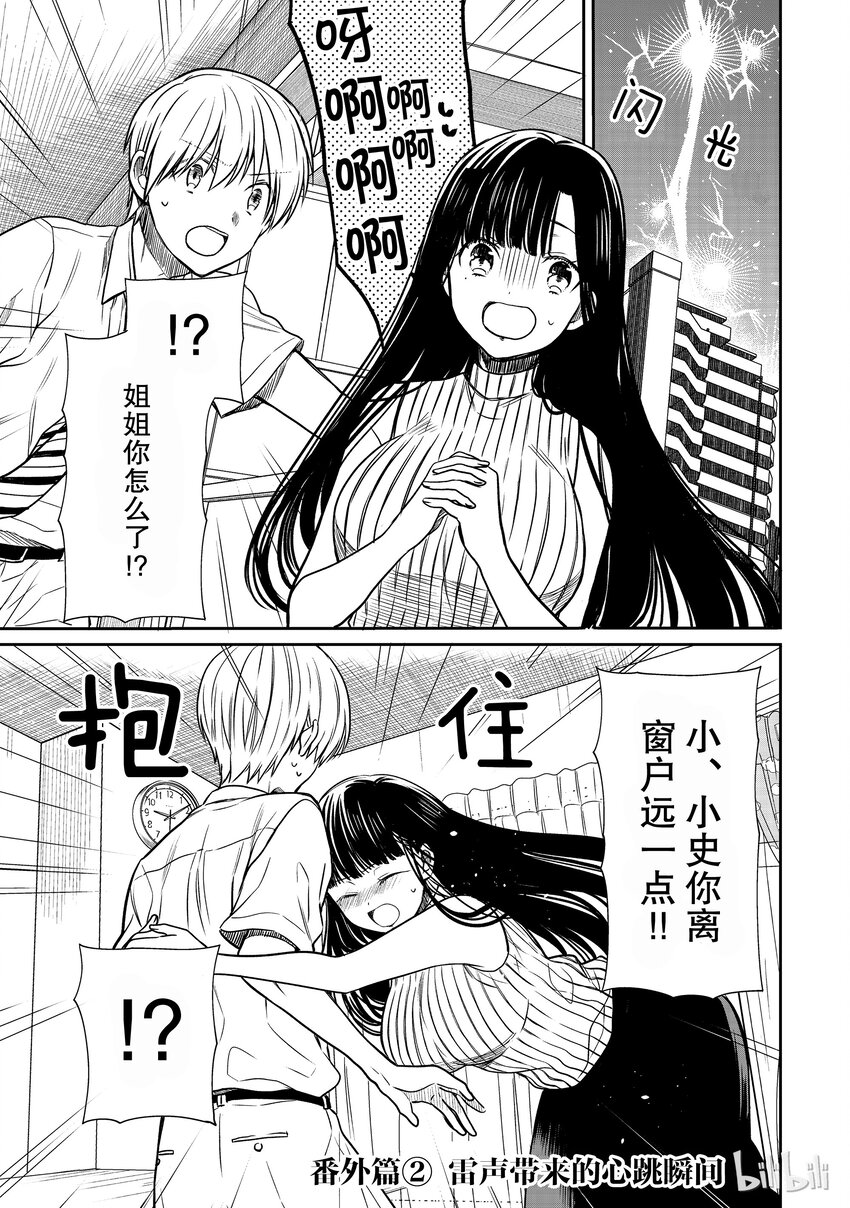 大姐养你啊搞笑视频漫画,番外2 雷声带来的心跳瞬间1图